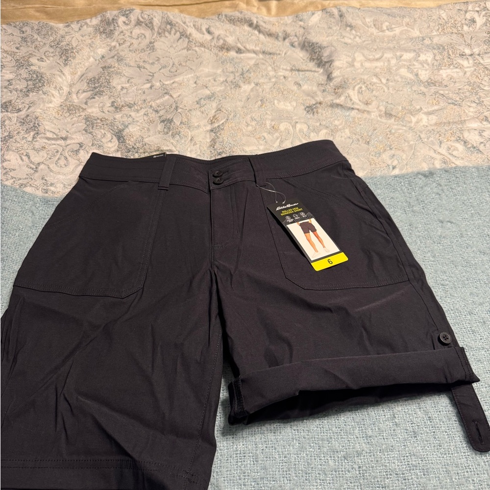 Eddie Bauer Women's Black Bermuda Shorts